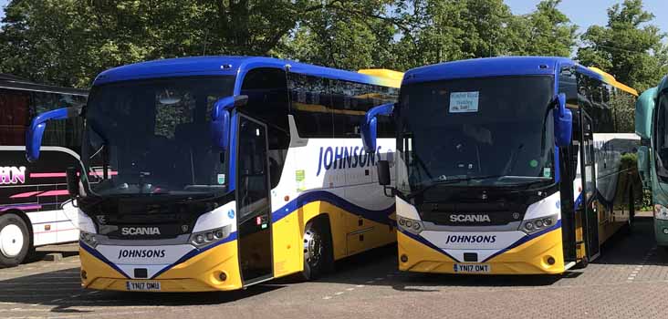 Johnsons Scania K410EB YN17OMU & YN17OMT